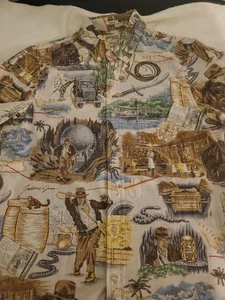 REYN SPOONER LUCASfilm Indiana Jones Raiders of the Lost Ark Aloha Shirt Small - Picture 1 of 21