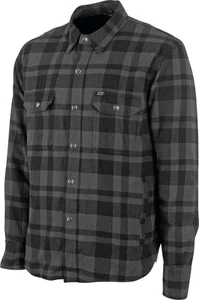 Speed & Strength Black 9 Mens Reinforced Motorcycle Shirt Gray - Picture 1 of 2