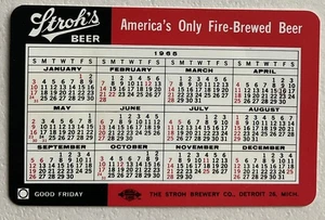 Taschenkalender 1965 Strohs Bier Werbung Vintage - Bild 1 von 2
