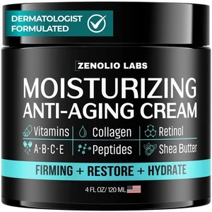 Mens Face Moisturizer Cream - Anti Aging & Wrinkle Face Serum Retinol, Collagen+ - Picture 1 of 6