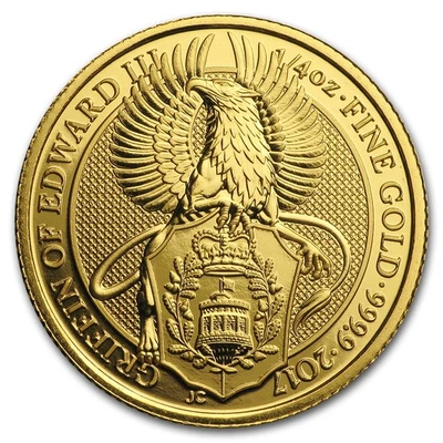 2017 Great Britain 1/4 oz Gold Queen's Beasts The Griffin - Image 1 of 2