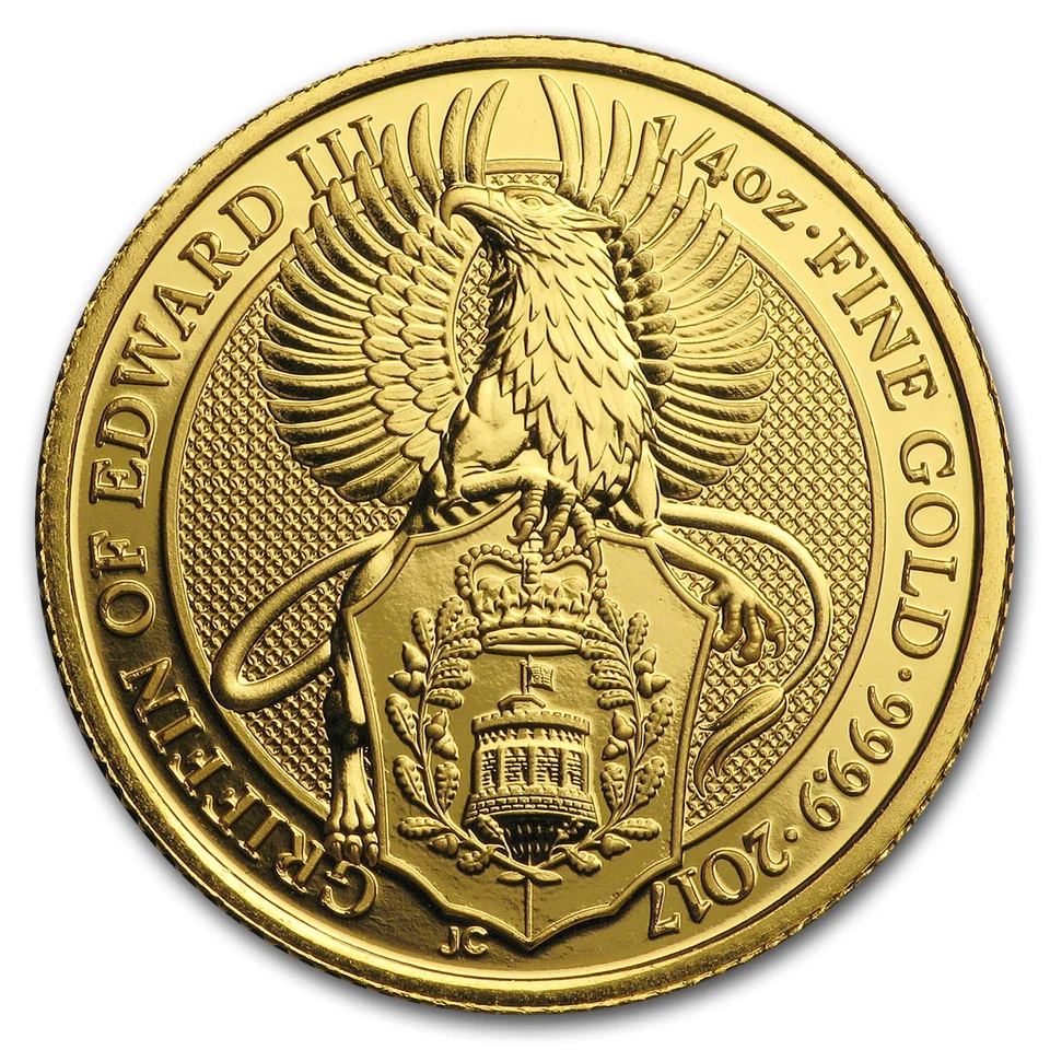 2017 Great Britain 1/4 oz Gold Queen's Beasts The Griffin - Image 1 of 2