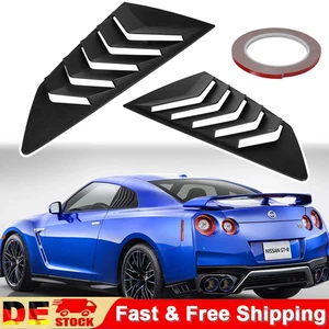 Matte Side Window Louvers Sun Shade Cover in GT Lambo for 08-17 Nissan R35 GTR W - Bild 1 von 7