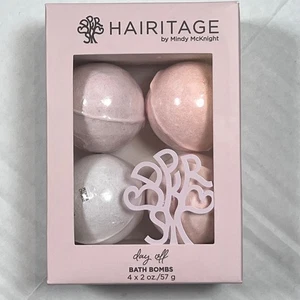 HAIRITAGE Mindy McKnight Day Off Bath Bombs Set of 4 Vegan Cruelty Free - Picture 1 of 5