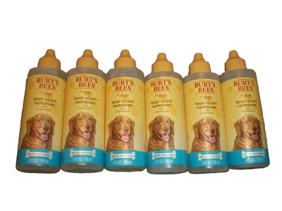 BURT'S BEES FOR PETS Lot of 6 Burt's Bees for Dogs Natural Tear Stain Remover with Chamomile (C35)