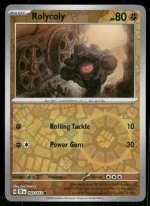 Rolycoly 093/162 Common Reverse Holo NM Pokemon SV05: Temporal Forces - Picture 1 of 2