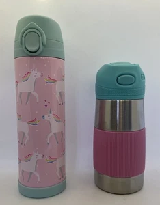 Bicchiere thermos bottiglia acqua ceramica fienile bambini AQUA UNICORN PARADE - Foto 1 di 10