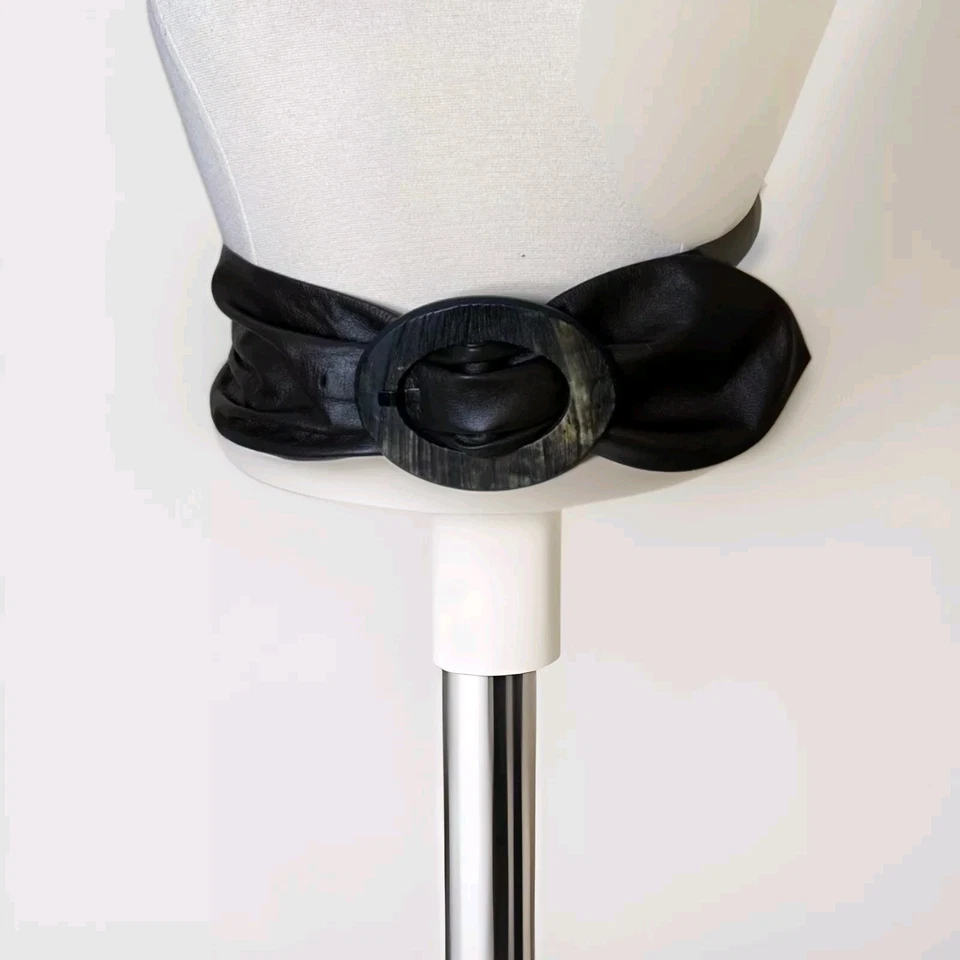 Suzi Roher Dark Chocolate Brown Leather Belt Size Medium  - Image 1 of 4