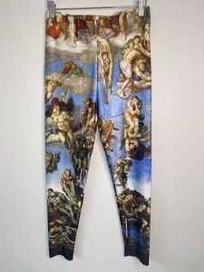 BlackMilk Sistine Chapel Womens Leggings Size L Stretch New Never Worn Sample - Picture 1 of 9