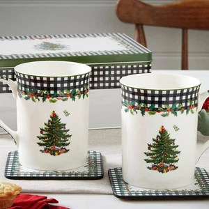 Spode Christmas Tree Annual 2024 5-Piece Mug & Tin Set - NIB - Picture 1 of 8