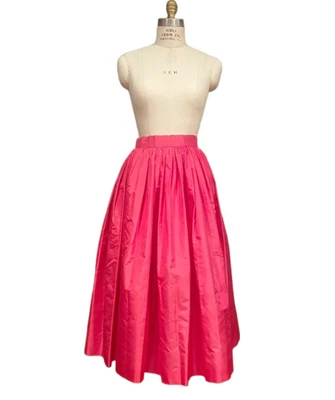 Falda de seda rosa vintage de Emilio Pucci Saks Fifth Avenue talla 10 para mujer Foto 1 de 4