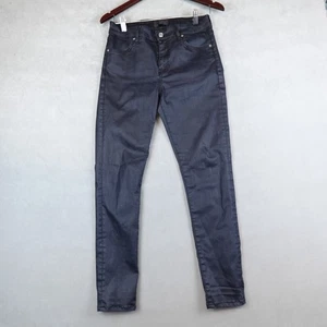 J LINDEBERG Jeans Grete Mid Rise Slim Fit Size 28x28 Pitch Black Pants - Picture 1 of 9