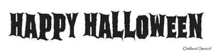 PLANTILLA DE HALLOWEEN**Feliz Halloween** para letreros manualidades paredes álbum de recortes - Imagen 1 de 1