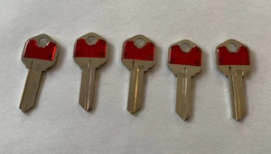 Hillman Red ColorPlus Key Blanks Kwikset Universal Single Sided 86230 5 Pack - Picture 1 of 1
