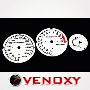 Honda CBR 600 F4 1999-2000 KM/H Aftermarket Instrument Cluster White Gauge Faces - Picture 1 of 1
