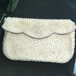 Walborg Abendtasche mit Perlen. Belgien 1930.  - Bild 1 von 8