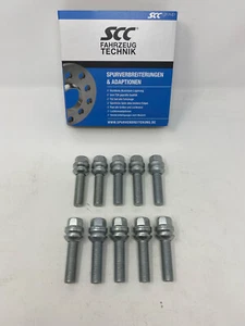 10x Tornillos de rueda SCC M14x1.5 cabeza esférica R14 2 piezas plata 48 mm VW T5 T6 Amarok - Imagen 1 de 3