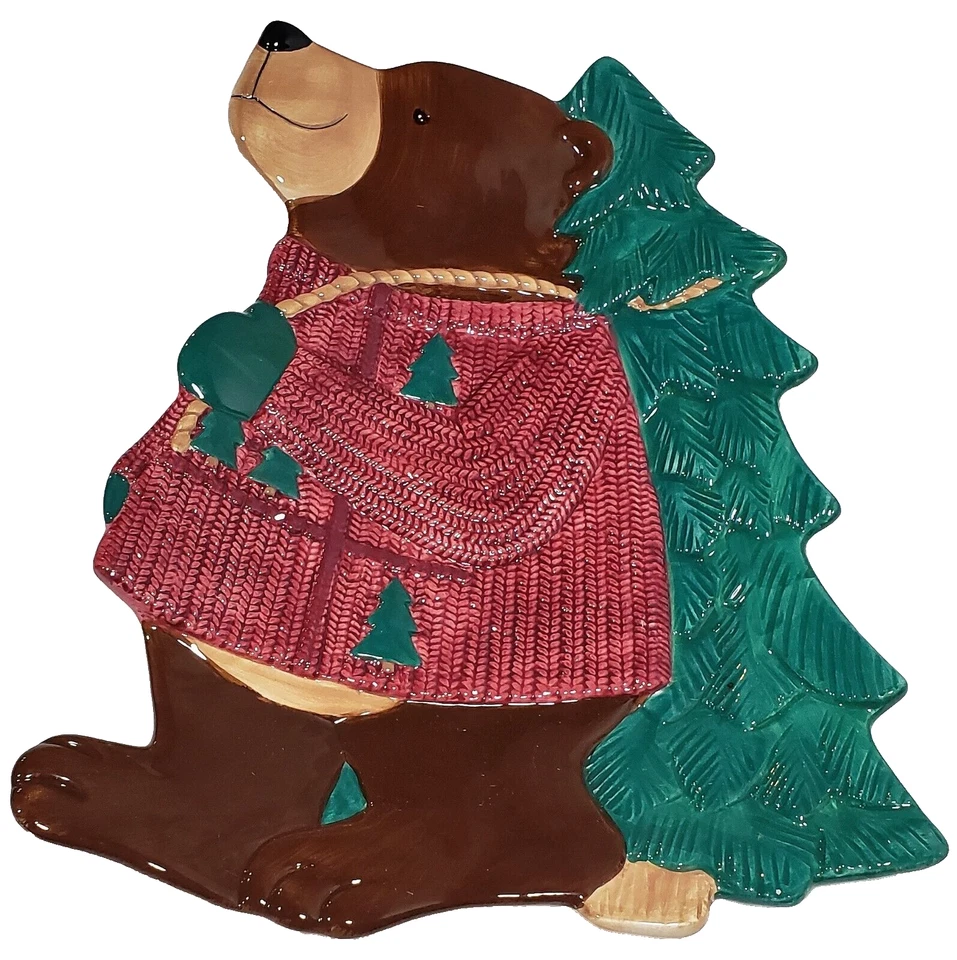 ST.NICHOLAS SQUARE "WINTER FRIENDS" SERVING PLATTER New with box - Image 1 of 1