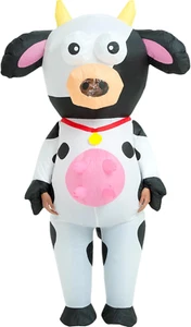 Inflatable Costume Adult,Blow up Party Costumes,Full Body Inflatable Cow Costume - Picture 1 of 12