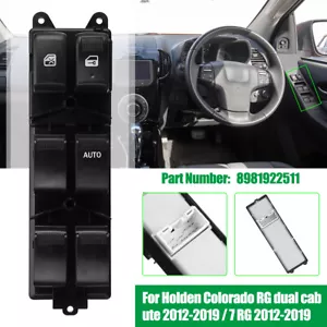 RHD Master Power Window Switch For Holden Colorado RG dual cab ute 2012-2019 - Picture 1 of 9
