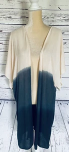 Cardigan donna medio Earthbound aperto davanti maniche corte larghe aperto davanti morbido - Foto 1 di 12