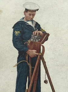 Heliograph 7WILLS CIGARETTE CARD Signalling Séries #50 - Foto 1 di 3