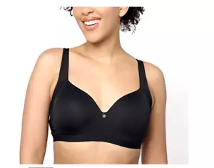 Sujetador Breezies Natural Embrace Sin Alambres Contorno Camiseta Negro NUEVO Talla 42C - Imagen 1 de 2