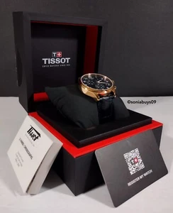 Tissot Chrono XL Classic Men's Watch, Blue/Rose Gold - Picture 1 of 12