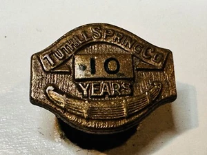 Vintage Tuthill Spring Company Corporation 10 year Service Screw back Lapel Pin - Picture 1 of 3