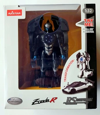 Rastar 1/32 Scale 61900 - Pagani Zonda R - RS Transformable Car - Black - Image 1 of 4