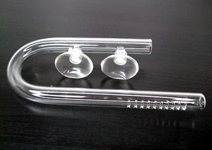 FZONE 13mm Aquairum Mini Glass Lily Inlet Pipe Replacement with Suckers