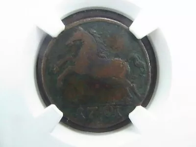 GERMANY 1P Brunswick-Luneburg 1701  VF NGC ENVIRONMENTAL DAMAGE - Image 1 of 4