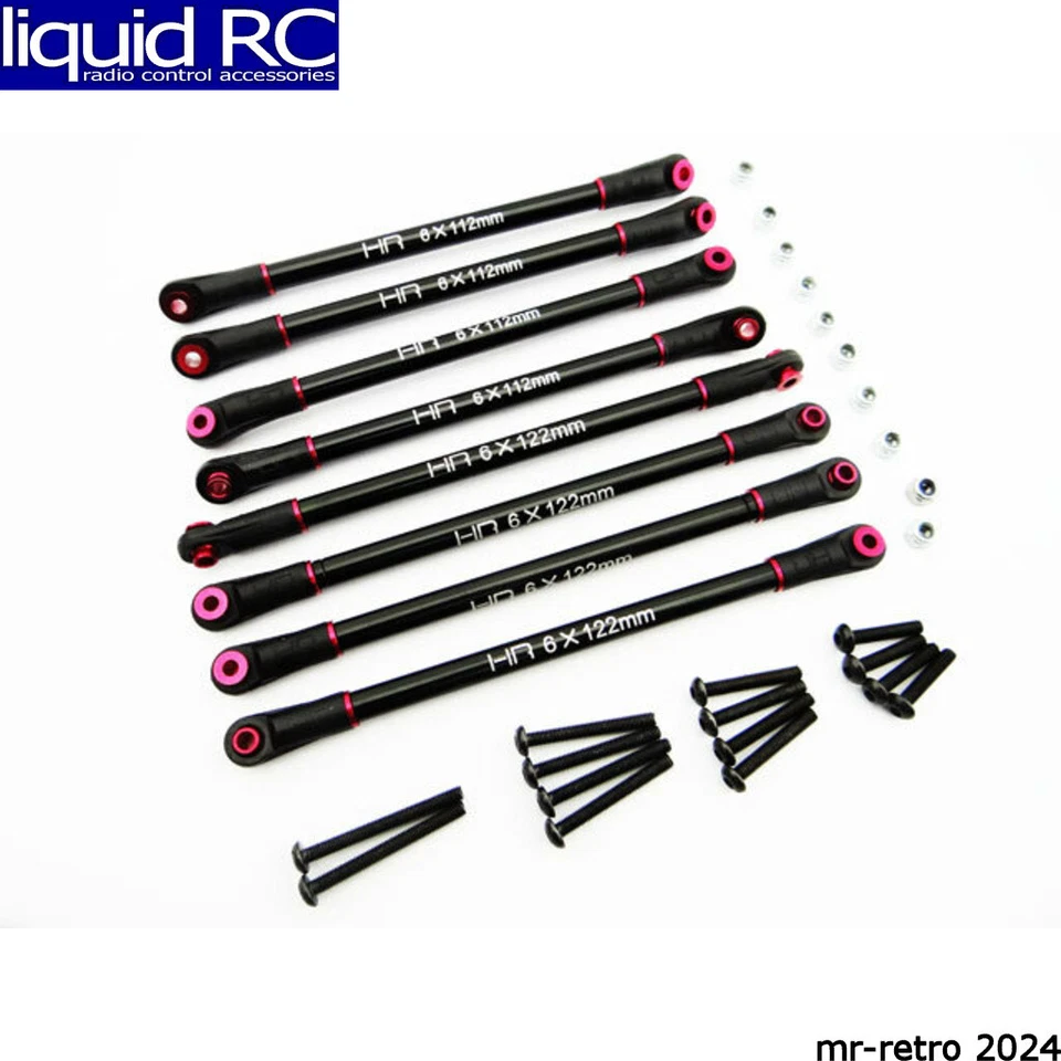 Hot Racing Scx305tl01 Aluminum 4-link Set 12 Axial Scx10