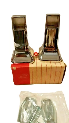 2 x Postes cromados vintage Franklin de latón #1400 para toallero de 18" - 1 par por caja Foto 1 de 4