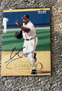 Randall Simon 1998 Fleer Tradition signed autographed card Atlanta Braves - Picture 1 of 1