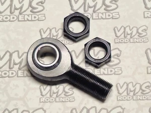 Black 4130 Chromoly Universal Street Rod 3/4" Steering Shaft Heim Joint/Rod End - Picture 1 of 1