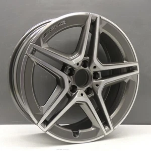 MERCEDES A CLASS AMG 18" ALLOY WHEEL RIM GREY DIAMOND CUT GENUINE X1 A1774011500 - Picture 1 of 11