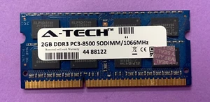 💥A-TECH 2GB DDR3 PC3-8500 1066MHz SODIMM LAPTOP RAM MEMORY - Picture 1 of 2
