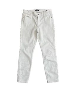 David Bitton Buffalo Jeans Women's Aubrey Mid Rise Stretch(WHITE,6/28)NWD - Picture 1 of 6