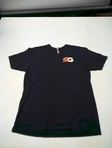 Savage Garage Graphic Print T-Shirt Black Next Level Short Sleeve Size Large  - Picture 1 of 5