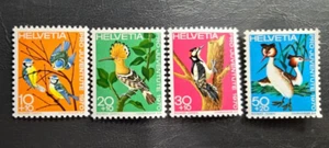 Stamp Switzerland 1970 Semi-Postal Birds B394-397 MNH - Picture 1 of 1