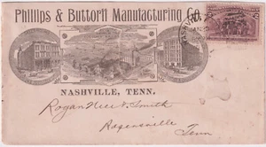 Nashville Tenn Advt Cover Phillips & buttorff Manufacturing CO 2c #231 Cov (B17) - Picture 1 of 1