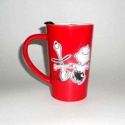 Taza de café con leche de viaje Peanuts Charlie Brown & Snoopy "PS JUST YOU" 18 OZ NUEVA CON ETIQUETAS Foto 1 de 4