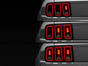 Luces traseras negras carcasa lente ahumada para Mustang Raxiom Gen5 2005-2009 - Imagen 1 de 10
