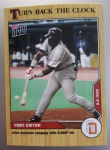 Tony Gwynn - 2020 Topps Now Turn Back the Clock #129 - 3000 Hits - Print Run 508 - Bild 1 von 2