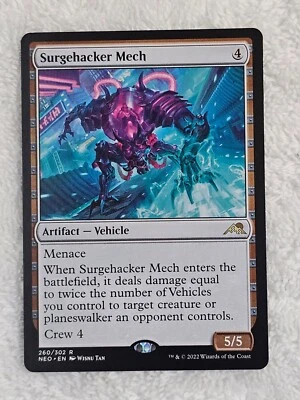 MTG Surgehacker Mech #260 Kamigawa Neon Dynasty Magic Card Rare NM - Image 1 of 4