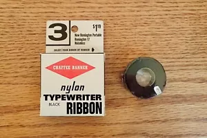 Vintage New Chaffee Banner Nylon Black Number 3 Typewriter Ribbon - Sealed - Picture 1 of 4