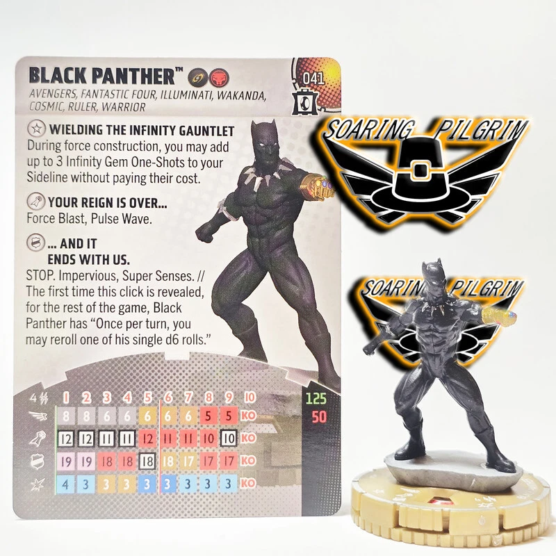 Marvel Heroclix BLACK PANTHER - 041 - CHASE  Collector's Trove Set - Image 1 of 1