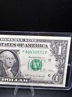 One Dollar Bill With Very Fancy Serial Numbers F 8043 2571 F, Lot 961