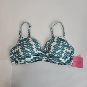 Kate Spade New York Zigzag Weave Draped Molded Cup womens size X-Large - Picture 1 of 3